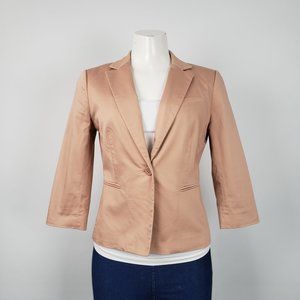 ***SOLD*** RW&CO Pink 3/4 Sleeve Cotton Blazer